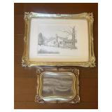 Log Cabin Framed Drawing and more