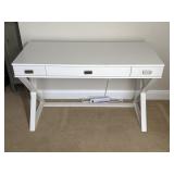White X-Frame Writing Desk with Drawers