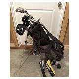 Ping Golf Bag & Assorted Golf Clubs