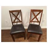 2 Wooden Chairs