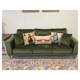 Ashley Furniture modern Green Cloth Couch