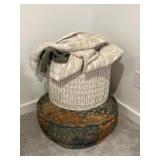 Blankets, Cushion and basket