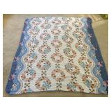Floral Ribbon Pattern Quilt