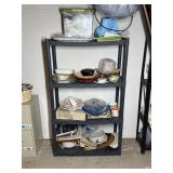 Plastic Shelf & Contents
