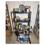Plastic Shelf & Contents