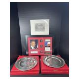 Obama Memorabilia & Pewter Plate Collection