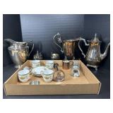 Silverplate Coffee Service & Demitasse Cups