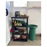 Plastic Shelf & Contents