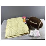 Football Pillow & Blanket