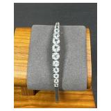 Sterling Silver CZ Tennis Style Bracelet