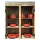 Red Fiestaware "Fiesta" Dinnerware Set