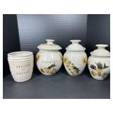 Julie Gold Bird & Sunflower Canister Set