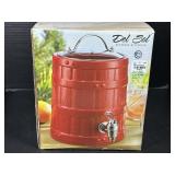 Ceramic Cold Beverage Dispenser with lid