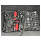 Socket, Wrench & Screwdriver Tool Set