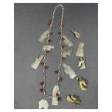 Christmas Style Charm Necklace & Angel Pins