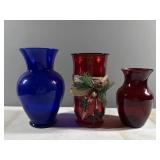 Red & Blue Vases