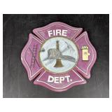 Vintage Fire Dept. Maltese Cross Wall Plaque