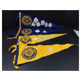 Vintage Cathedral Grade School Pennants