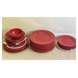 Waechtersbach Red Dish Set