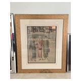 Framed French Fashion Magazine Cover Print