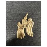 ROC 14K Gold Angel Charm Pendant