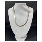 Sterling Silver Herringbone Necklace