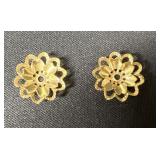 AA 18K Gold Flower Stud Earrings