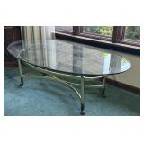 Glass Top End Table