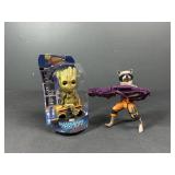 Rocket Raccoon Figure & Groot Body Knocker