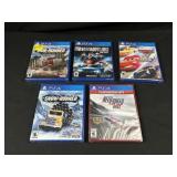 5 Sealed PlayStation 4 Racing Games