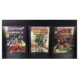 Captain America & Iron & Daredevil Comic Covers