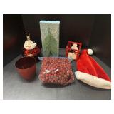 Tote of Christmas decor
