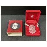 2002 Waterford Crystal Glass Christmas Ornament