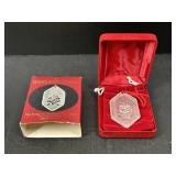 2001 Waterford Crystal Glass Christmas Ornament