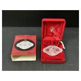 2000 Waterford Crystal Glass Christmas Ornament