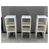8 Pressboard White Shelves