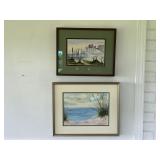 2 R. Neumann Original Paintings Water Colors