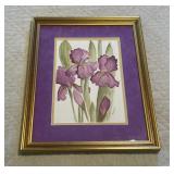 Rachael Neumann Framed Iris Watercolor