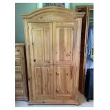 Broyhill Pine TV Armoire Entertainment Center