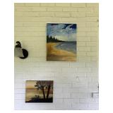 2 Beach Water Color Paintings