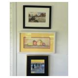 3 R. Neumann Original Paintings Water Colors