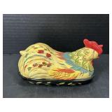 April Cornell Rooster Covered Butter Dish