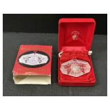 1998 Waterford Crystal Glass Christmas Ornament
