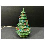 Small Lighted Ceramic Christmas Tree