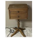 2 Drawer Pedestal Side Table