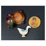 Art Glass Turtle & Decorative Pin Assortment