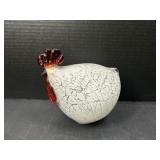 Art Glass Hen Figurine