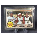 1968 Topps Managers Dream Oliva, Cardenas and