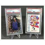 1996 Topps Pro Files Kevin Garnett psa7 and 91