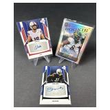 3 College Football Auto Cards